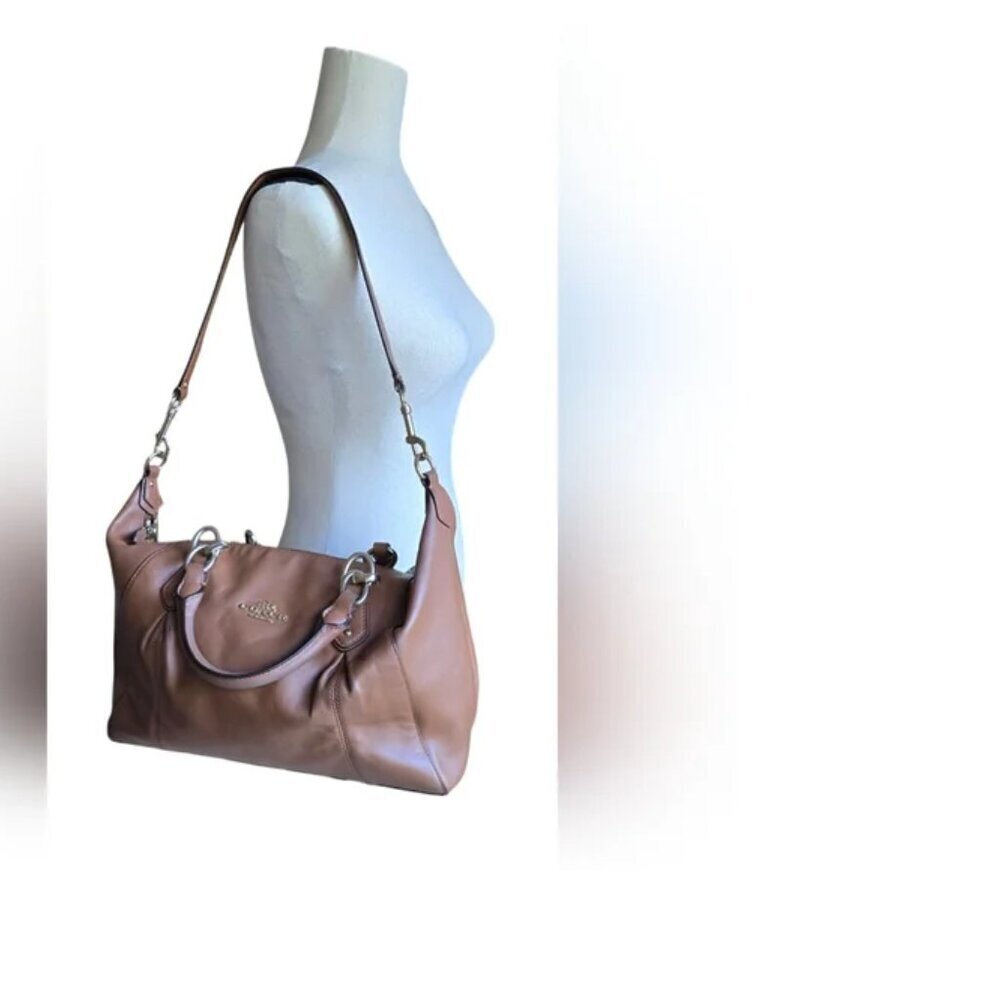 Coach Colette Leather Satchel F33806  Warm Brown EUC - Picture 12 of 15